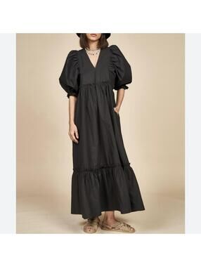 Pristine Hunter Bell Palmer Dress in Onyx sz Medium